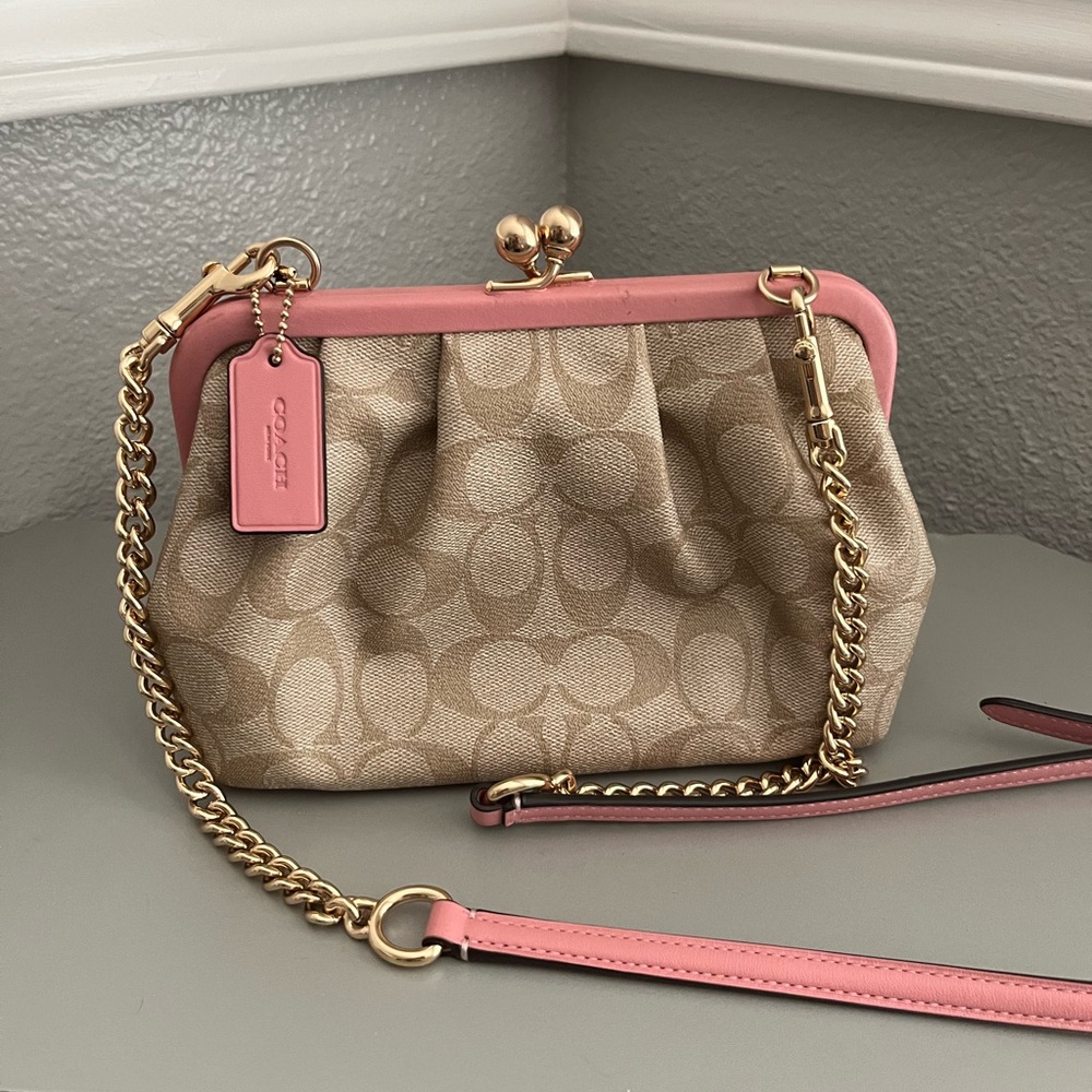 Coach Nora Kisslock Chain Crossbody